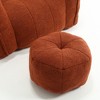 Gulches Premium Chenille Bean Bag Chair with High Resilient Foam & Footstool Comfortable Square Lazy Sofa for Adults, Ideal for Gaming - 4 of 4