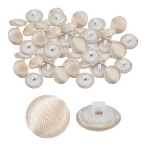 Unique Bargains Bridal Wedding Dress Suit DIY Satin Shiny Sewing Buttons 50 Pcs - 1 of 4