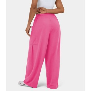 Women Comfy Baggy Pants Drawstring Waist Wide Leg Sweatpants with Pockets - 1 of 4