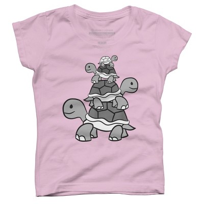 Girl's Design By Humans Cute Turtle Tortoises Ocean Love Sea Turtles T-Shirt By animalshop T-Shirt