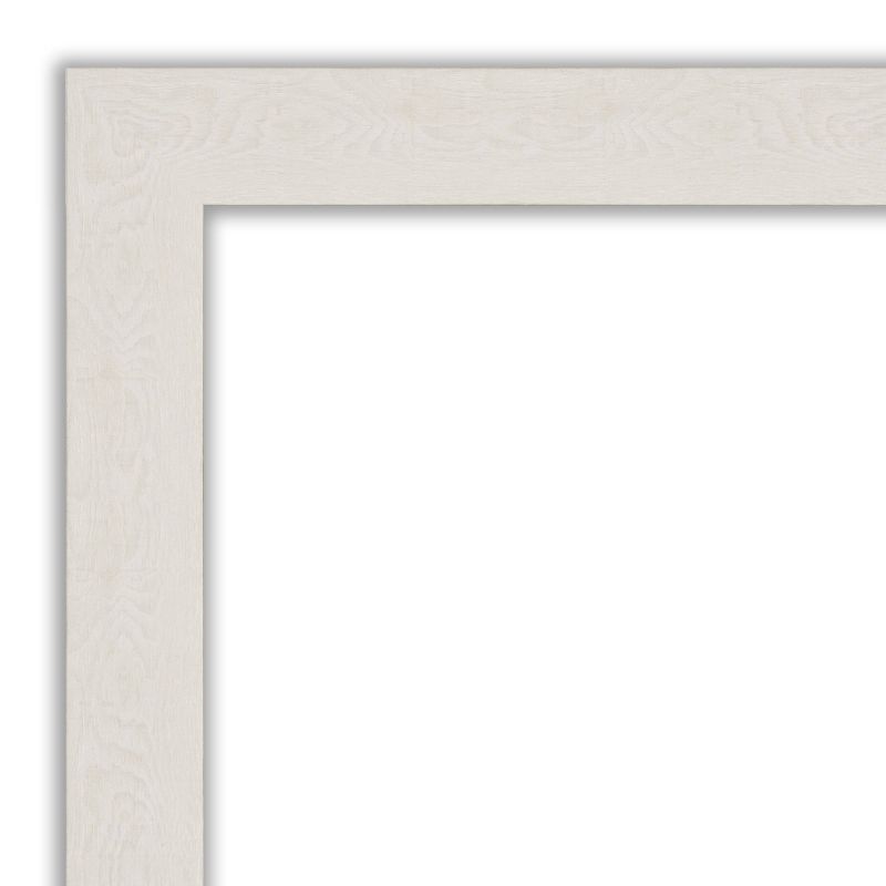 40&#34; x 28&#34; Non-Beveled Rustic Plank White Narrow Wall Mirror - Amanti Art, 4 of 10