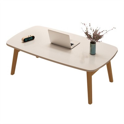 Modern Wood Coffee Table, Folding Small Sofa Side Table, Multi-functional Rectangular
Center Table, Side Table for Small Spaces, Living Room