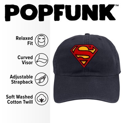 Superman S-Shield Logo Dad Cap Navy