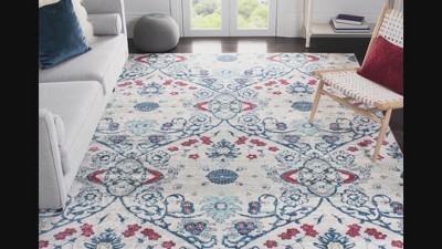 Elegant Gray Synthetic 9' x 12' Hand-Knotted Area Rug