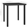 vidaXL Garden Dining Table Black - 4 of 4