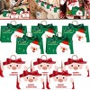 Christmas gift box with ribbon box paper, dry Christmas party gift supplies, used for packaging cookies, candies, etc - 4 of 4