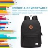 Lightweight Backpack for School, Classic Basic Water Resistant Casual Daypack for Travel with Bottle Side Pockets (Black) - 4 of 4