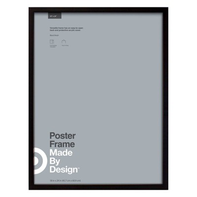 18" X 24" Poster Frame Black - Made By Design™ : Target