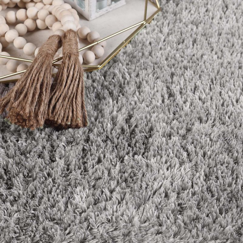 Plush Fuzzy Non-Skid Solid Ultra-Soft Shag Indoor Area Rug by Blue Nile Mills, 4 of 8