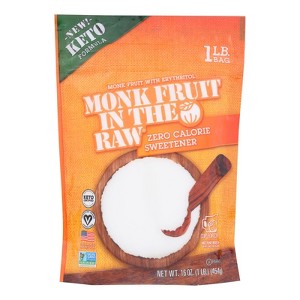In The Raw - Monk Fruit In Rw W/erythrtl - Case of 8-16 OZ - 1 of 3