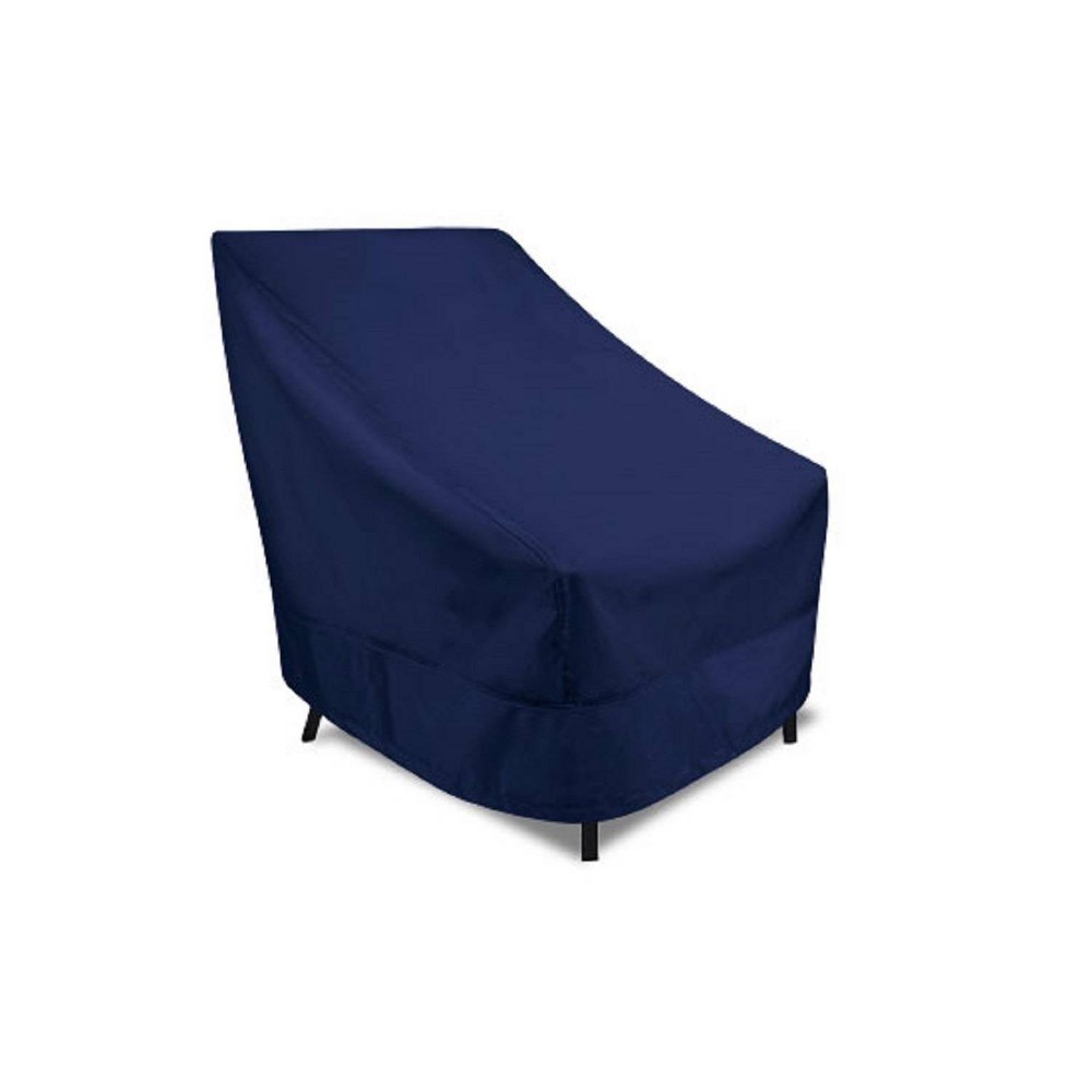 Photos - Furniture Cover Meridian 25.5" x 33.5" x 34" High Back Patio Chair Cover Navy Blue 