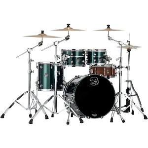 Mapex Saturn Evolution Fusion Maple 4-Piece Shell Pack With 20" Bass Drum Brunswick Green - 1 of 3