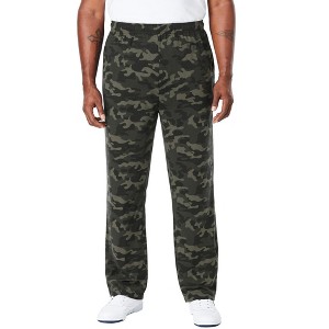 KingSize Lightweight Jersey Open-Bottom Sweatpants - 1 of 4