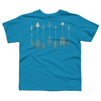 Boy's Design By Humans Be Brave Little Arrow (gold) By staceyroman T-Shirt