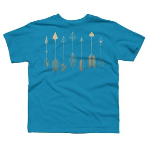 Boy's Design By Humans Be Brave Little Arrow (gold) By staceyroman T-Shirt - 1 of 3