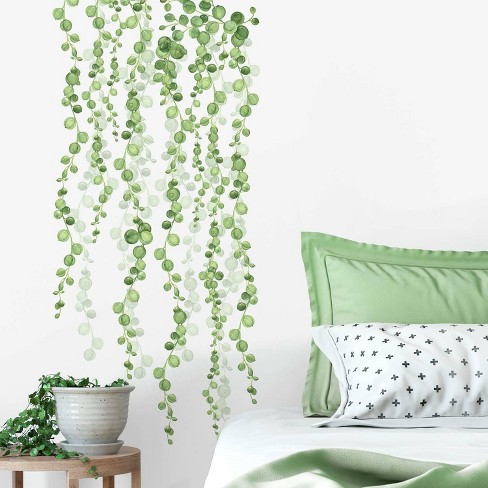 36.5 x 9 String of Pearls Vine Peel and Stick Wall Decal - RoomMates