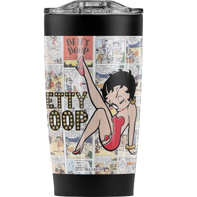 Betty Boop Vintage Strips Steel Tumbler 20oz Coffee Travel Mug