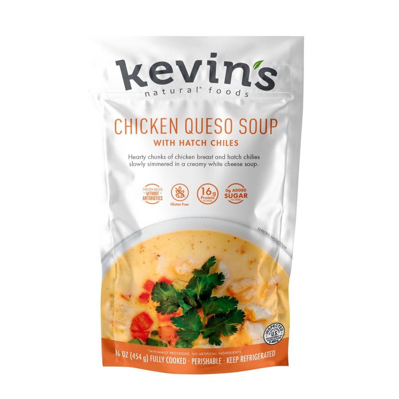 Kevin&#39;s Natural Foods Chicken Queso Soup - 16oz, 1 of 2