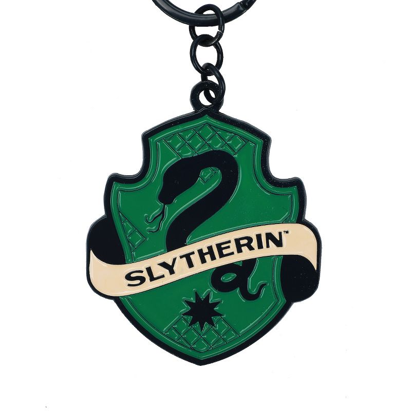 Harry Potter Slytherin Crest Enamel Filled Keychain, 2 of 5