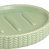 Dashi Soap Dish - Allure Home Creations: Ceramic Holder for Bar Soap, Sage Green, Hand Washable - 2 of 3