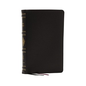 Kjv, Personal Size Reference Bible, Sovereign Collection, Black Premium Goatskin Leather, Premier Collection, Comfort Print - by  Thomas Nelson - 1 of 1