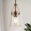 LNC Auisre Modern Kitchen Island Pendant Lights, Polisehd Gold with Seeded Glass Shade,1/3Light,5.5in/15.5in - 2 of 4