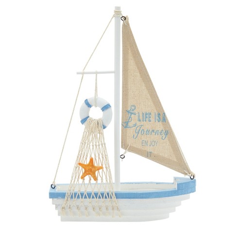 Wooden Boat Decoration Sailboat  Home Decoration Sailing Boat