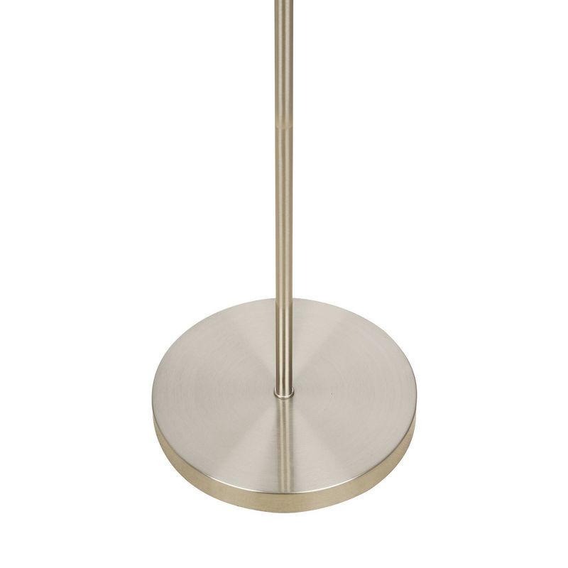 56.5&#34; Metal Stick Floor Lamp (Includes LED Light Bulb) Silver - Cresswell Lighting, 3 of 8