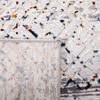 Amelia Gray Synthetic 9' x 12' Hand-Knotted Area Rug
