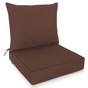 EAGLE PEAK Outdoor Deep Seat Patio Seat Cushion Set - 1 of 4