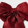 Crinkle Satin Hair Bow Barrette - A New Day™ - 3 of 3
