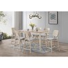 New Classic Furniture,Oscar 7-Piece Wood Counter Dining Set In White Ash - 4 of 4
