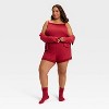 Women's Variegated Rib Tank and Shorts Pajama Set - Auden™ - 3 of 3