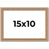 PosterPalooza | Photo Size Deco Brown Picture Frame - UV Acrylic, Foam Board Backing, Hanging Hardware - 2 of 4