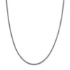 Black Bow Jewelry 2.25mm 14k White Gold Solid Franco Chain Necklace - 2 of 4