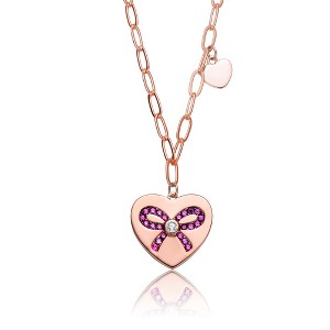 Guili Sterling Silver High Quality Gold Plated Heart Paper Clip Chains Necklace: A Stylish and Durable Statement Piece - 1 of 4