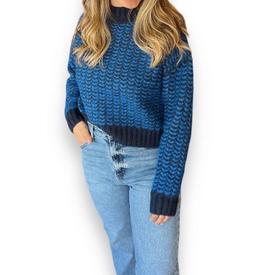 Women's Go With The Waves Sweater - APRICOT