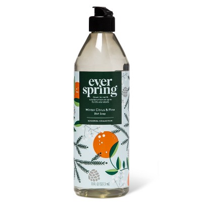 Winter Citrus & Pine Liquid Dish Cleaner - 18 fl oz - Everspring™