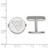 Black Bow Jewelry Sterling Silver West Virginia Mountaineers NCAA Cuff Links - 2 of 3