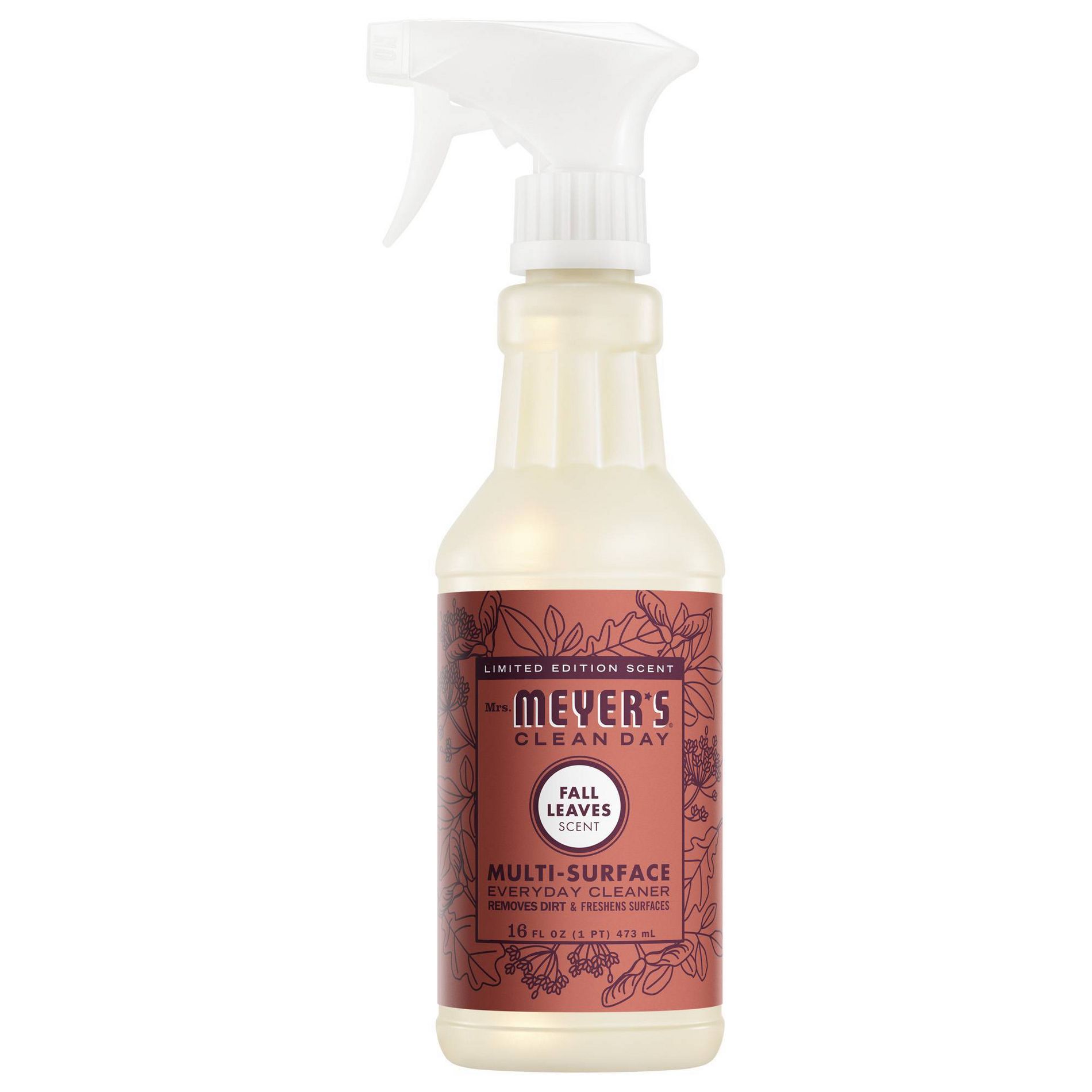 Mrs. Meyer's Clean Day Multi-Surface Everyday Cleaner - Fall Leaves - 16 fl oz: Paraben-Free, Phthalate-Free, Animal By-Product-Free