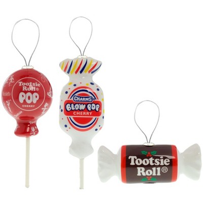 Tootsie Roll, Tootsie Pop, and Blow Pop Tree Ornaments 3ct