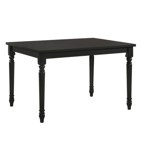 Bellini Farmhouse Dining Table Black Carolina Chair Table