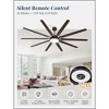 Arceso 90" Industrial Modern Ceiling Fan with LED Light and Remote for Indoor - 2 of 4