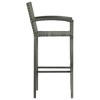 vidaXL Bar Stools 4 pcs Gray Poly Rattan - 4 of 4