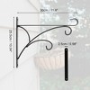 Unique Bargains Plant Hanger with Screws 11.8inch Black 2pcs - 2 of 4