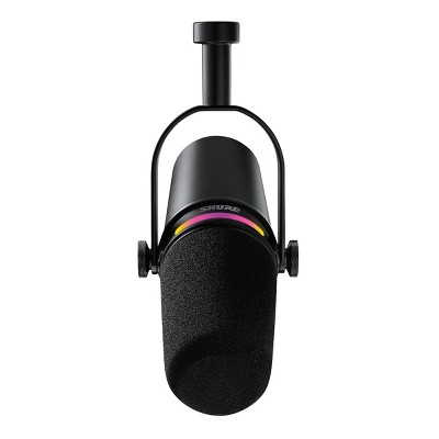 Shure MV7+ Black Dynamic USB and XLR Microphone