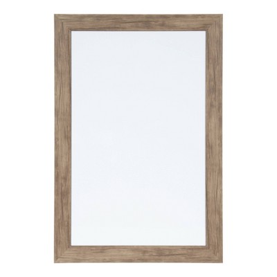 18" x 27" Beatrice Framed Magnetic Dry Erase Rustic Brown - DesignOvation