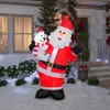 Gemmy Animated Christmas Airblown Inflatable Swaying Santa w/Polar Bear, 6 ft Tall, Multi - 2 of 2