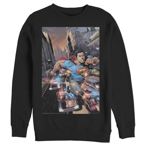 Men's Superman Hidden Hero Glimmer Sweatshirt - image 1 of 3