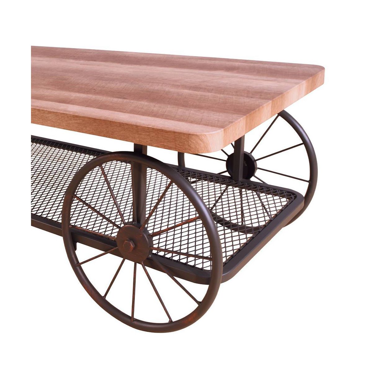 Acme Furniture Francie Coffee Table Oak/Antique Gray - thumbnail 3
